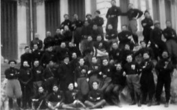 Arpinati con un gruppo di squadristi, 1921